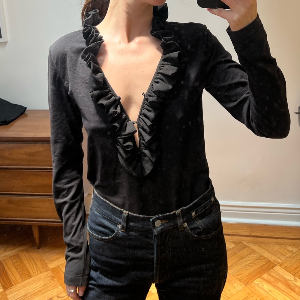 Giorgio Armani ruffle top